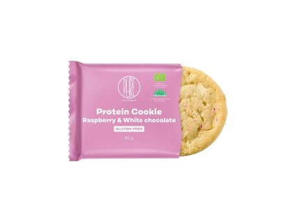 BrainMax Pure® Protein Cookie Raspberry & White chocolate BIO 60 g
