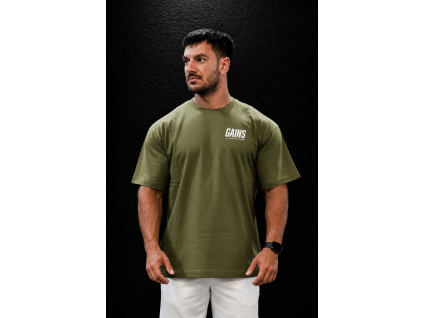 Gains tričko oversize khaki