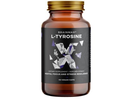 Brainmax l tyrosin 750 mg 90 rastlinnych kapsul 1