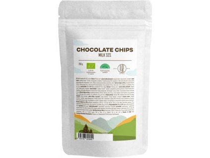 brainmax chocolate chips milk 250 g