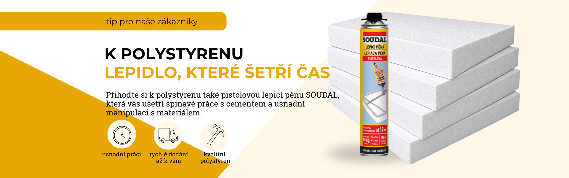 polystyren, lepidlo zdarma