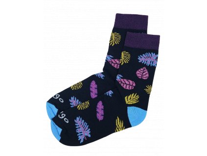 Bavlněné ponožky Lístečky