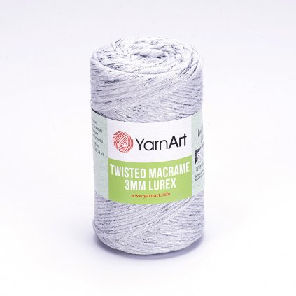 YARNART TWISTED MACRAME 3 MM LUREX 756