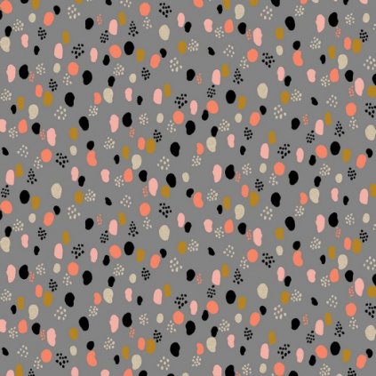 Úplet glitter dots grey