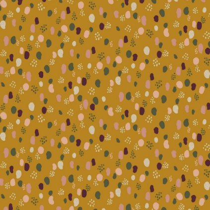 Úplet glitter dots ochre