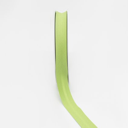 Bavlnený šikmý prúžok 20 mm pastelový zelený