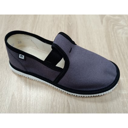 Papučky s gumičkou grafit veľkosť 29