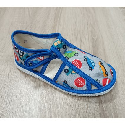 Papučky s uzavretou špicou autá veľkosť 22