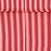 Bavlnený popelín červený pásik