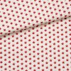Bavlnená látka červené hviezdičky