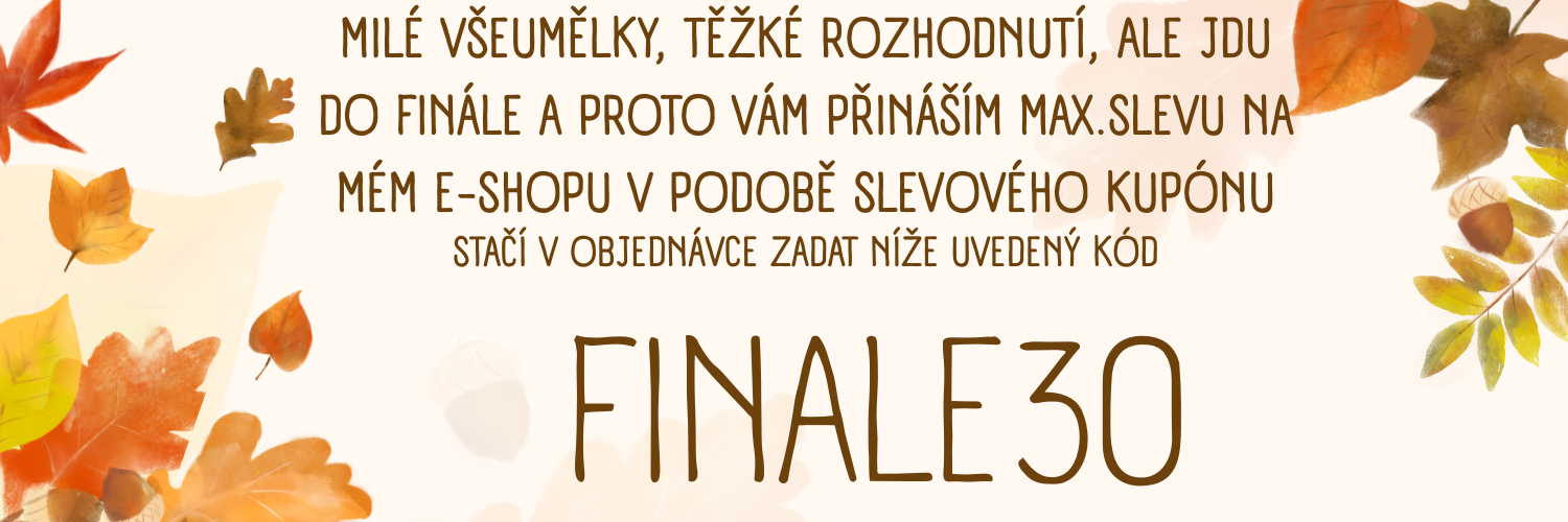 KONČÍME - POMŮŽEŠ MI VYPRÁZDNIT SKLAD? STAČÍ ZADAT KÓD FINALE30