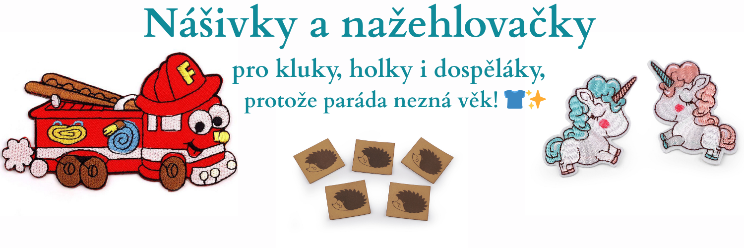 Nášivky a nažehlovačky pro kluky, holky i dospěláky – protože paráda nezná věk! 👕✨
