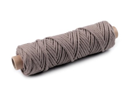 243 Bavlněná šňůra macrame 3 mm béžová 50 m