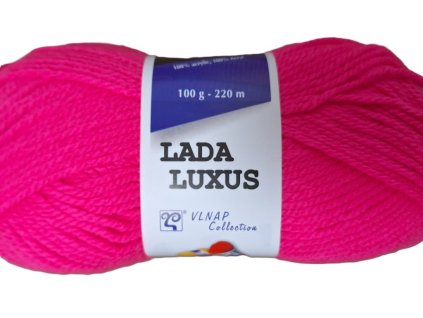 Příze Lada Luxus 50014 fosforově růžová