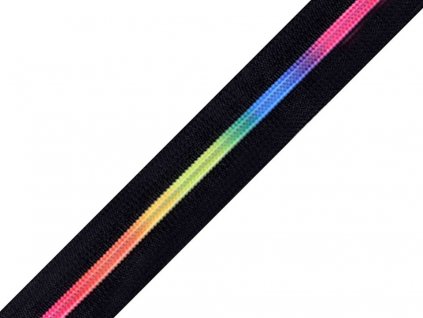 Zip spirálový 6 mm metráž - duhový