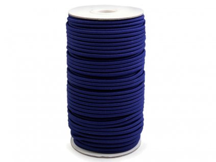 Klobouková guma 3 mm - modrá tmavá