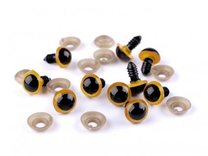 Bezpečnostní oči 14 mm - žluté