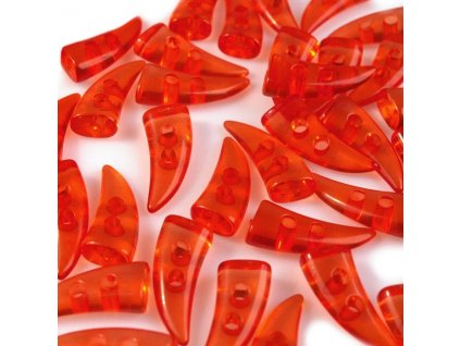 Knoflíky plastové Rohy 25mm - červené