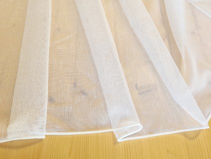 Záclona 180 cm s olůvkem - Lněný efekt