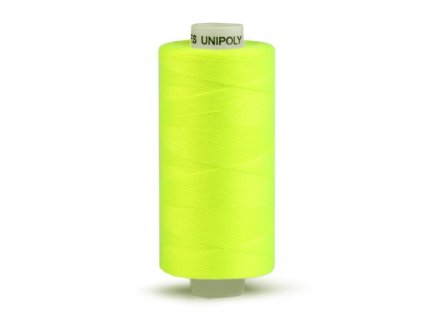 Šicí nit Unipoly 120 návin 500 m / 115 - žlutozelená neonová