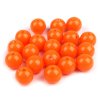 Korálky plastové 12mm Kulička (10ks) - oranžové