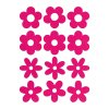 Sametový nažehlovací potisk - květy (12 kusů)