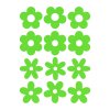 Sametový nažehlovací potisk - květy (12 kusů)