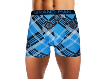 Pánské boxerky Grand Man (Barva modrá světlá, Velikost S/M)