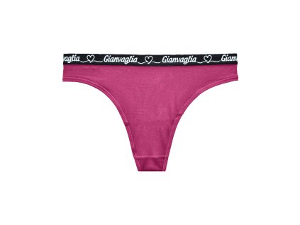 Dámská tanga Gianvaglia 820 se srdíčky (Barva růžová, Velikost L/XL)