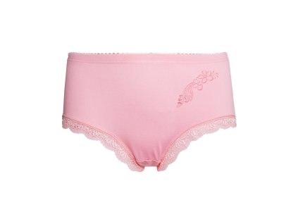 Dámské kalhotky 9009 s krajkou v nohavičkách a ozdobným lemem (Barva světle tyrkysová, Velikost XXL/3XL)