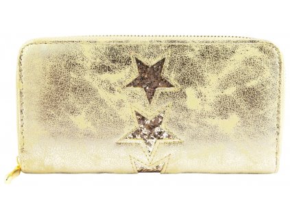 Dámská peněženka Charm se zimním dekorem hnědo bílá