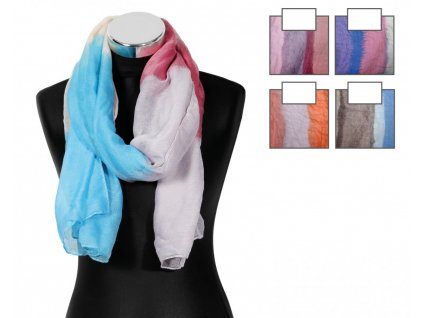 Lehký pastelový šátek Charm, 60 x 180 cm, mix barev