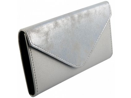 Dámská peněženka Charm v provedení psaníčko stříbrná metalická