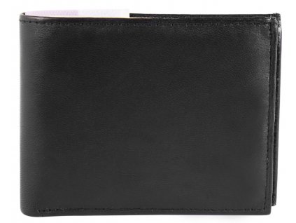 Pánská peněženka SteinMeister bez klipu z pravé kůže černá
