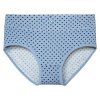 Dámské kalhotky 9079 vyšší s puntíky (Barva blankytná, Velikost S/M)
