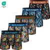 5-PACK Pánské barevné elastické boxerky 7122