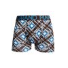 Bavlněné pánské boxerky Grand Man 2007GM (Barva hnědo-modrá, Velikost XL/XXL)