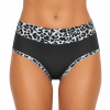 Dámské kalhotky klasik 9077 Leopard (Barva černá, Velikost S/M)