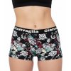 Dámské boxerky kratší Květiny (Barva černá, Velikost S/M)