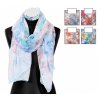 Lehký šátek s květinovým vzorem 60x180 cm, mix barev