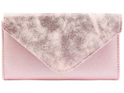 Dámska peňaženka Charm v prevedení listová kabelka ružová metalická