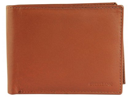 Pánska peňaženka z pravej kože Excellanc hnedá bez klipu