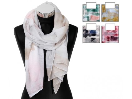 Ľahká šatka 90x180 cm, mix farieb