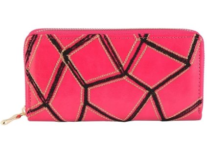 Dámska peňaženka Charm žirafie vzor ružovo-čierna