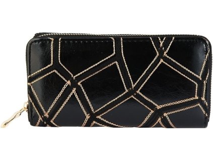 Dámska peňaženka Charm žirafie vzor čierno-zlatá