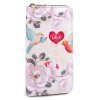 Dámska peňaženka s vtáčikmi a so srdiečkom s nápisom LOVE 9,5x19 cm