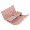 Luxusná dámska peňaženka 9,5x19 cm púdrovej farby