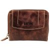 Luxusná dámska peňaženka Raptor z pravej kože hnedá