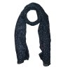 Dámsky ľahký šál 100x180 cm bodky farba čierna