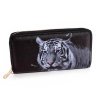 Dámska peňaženka čierna vzor Biely tiger